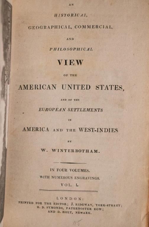 1795 View of the American United States Winterbotham Extra Illustrated 1stED - 7