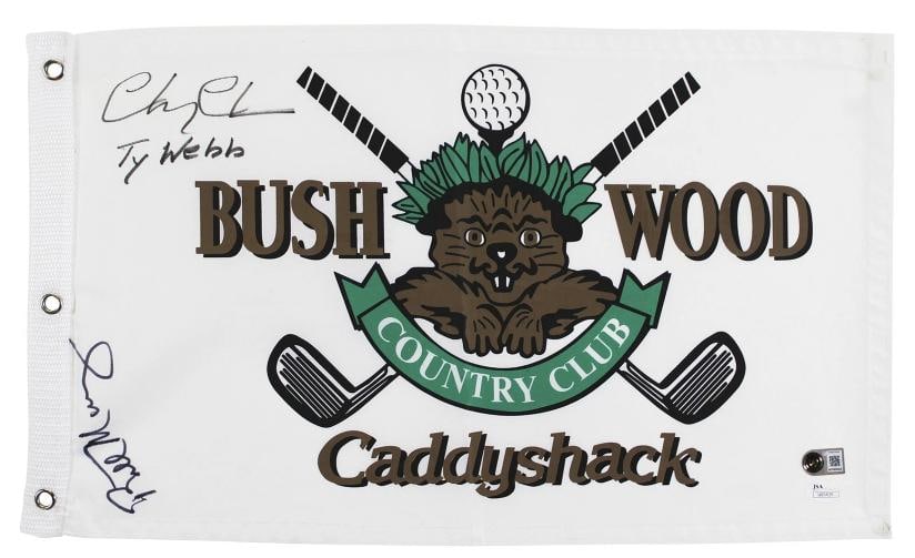 Chevy Chase & Bill Murray Caddyshack Authentic Signed Bushwood CC Flag BAS & JSA: Industry: Movies,Original/Reproduction: Original,Autograph Authentication: Beckett,PRODUCT_COA: Beckett,PRODUCT_SIGNED_BY_NAME: Chevy Chase & Bill Murray,PRODUCT_SIGNED_BY_BRAND: Caddyshack,Country