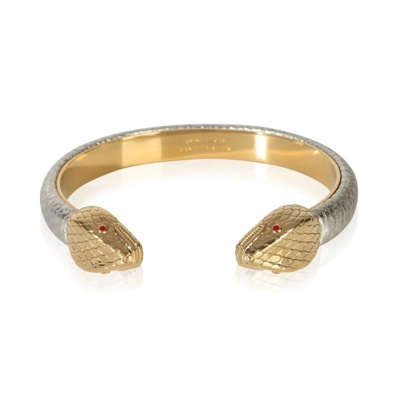 BVLGARI Gold-Plated Serpenti Forever Bracelet: Condition: Pre-owned,Item Length: 6.75 in,Clasp/Buckle Type: No Clasp,Side Stone Type: No Stone,With Original Box/Packaging: No,With Papers: No,Gross Weight (grams): 23.97,Department:
