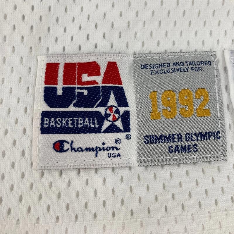 1992 Karl Malone Signed Game Issued Team USA Olympics Jersey MEARS COA & JSA - 6