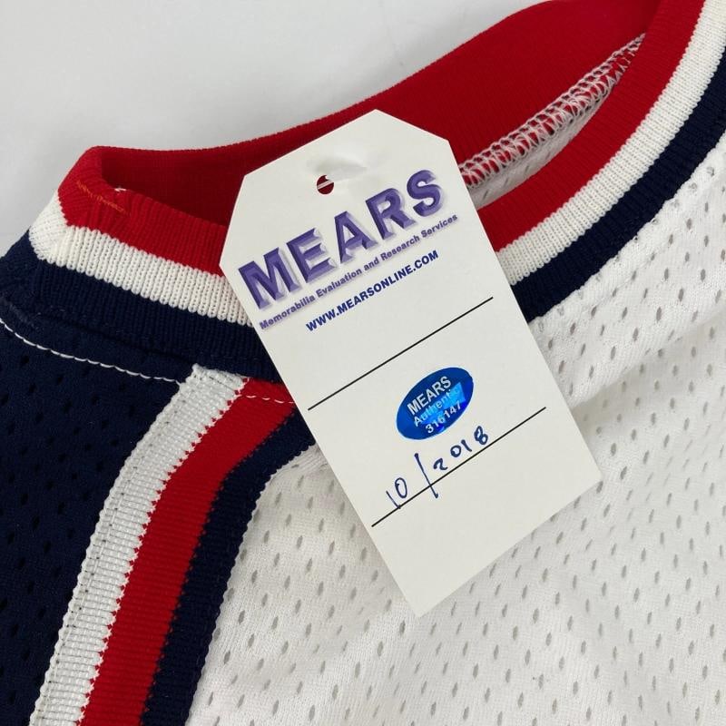 1992 Karl Malone Signed Game Issued Team USA Olympics Jersey MEARS COA & JSA - 8