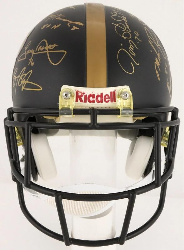 Heisman Trophy Winners Signed Full Size Helmet 18 Sigs PSA DNA COA - 5