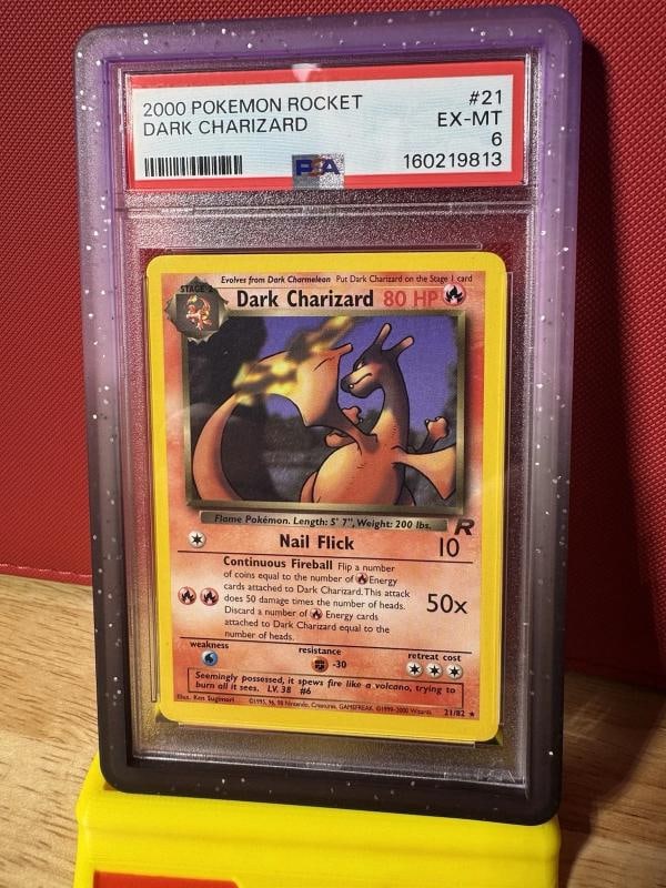 2000 POKEMON ROCKET #21 DARK CHARIZARD PSA (1 of 5)