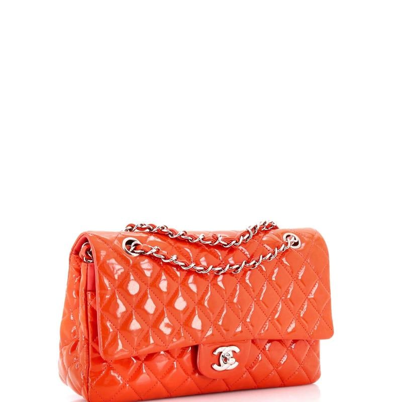 Chanel Classic Double Flap Bag Quilted Patent Medium - 2