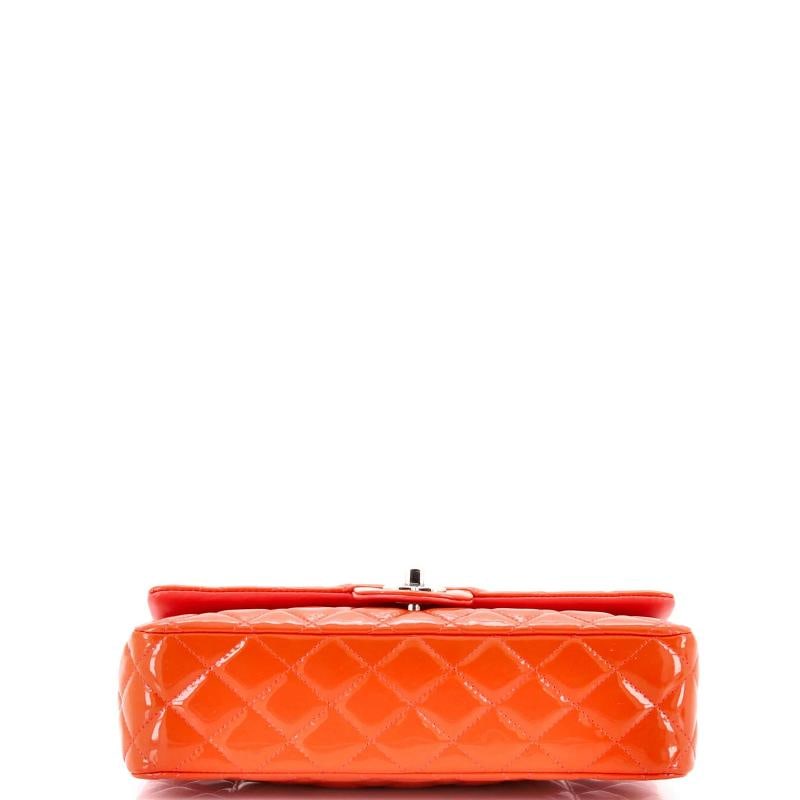 Chanel Classic Double Flap Bag Quilted Patent Medium - 4