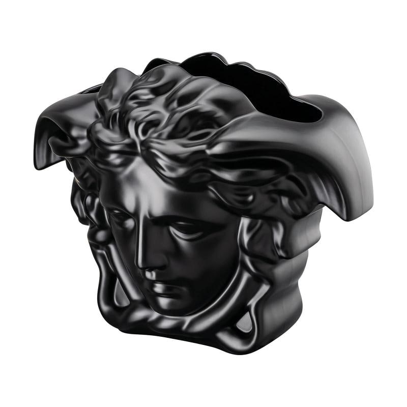 Versace Rosenthal Medusa Grande Vase 30 cm(11.81") Black- - 2