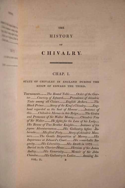 Charles Mills / History of Chivalry or Knighthood and Its Times 1826 - 10