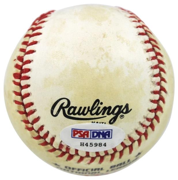 Yankees Mickey Mantle & Roger Maris "No. 7" Signed Onl Baseball PSA/DNA #H45984 - 5