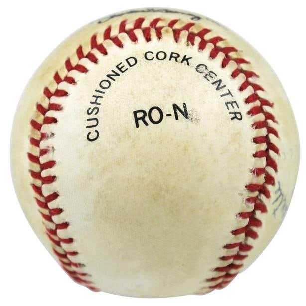 Yankees Mickey Mantle & Roger Maris "No. 7" Signed Onl Baseball PSA/DNA #H45984 - 6