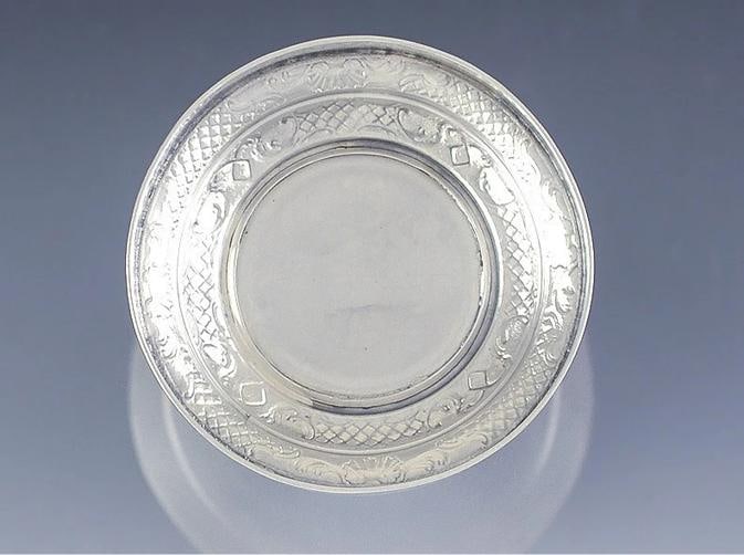 Superb c1900 American Sterling Silver Classical Greco-Roman Motif Trumpet Vase - 9