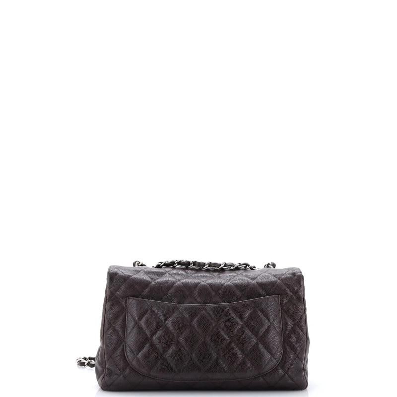 Chanel Classic Single Flap Bag Quilted Caviar Jumbo - 3