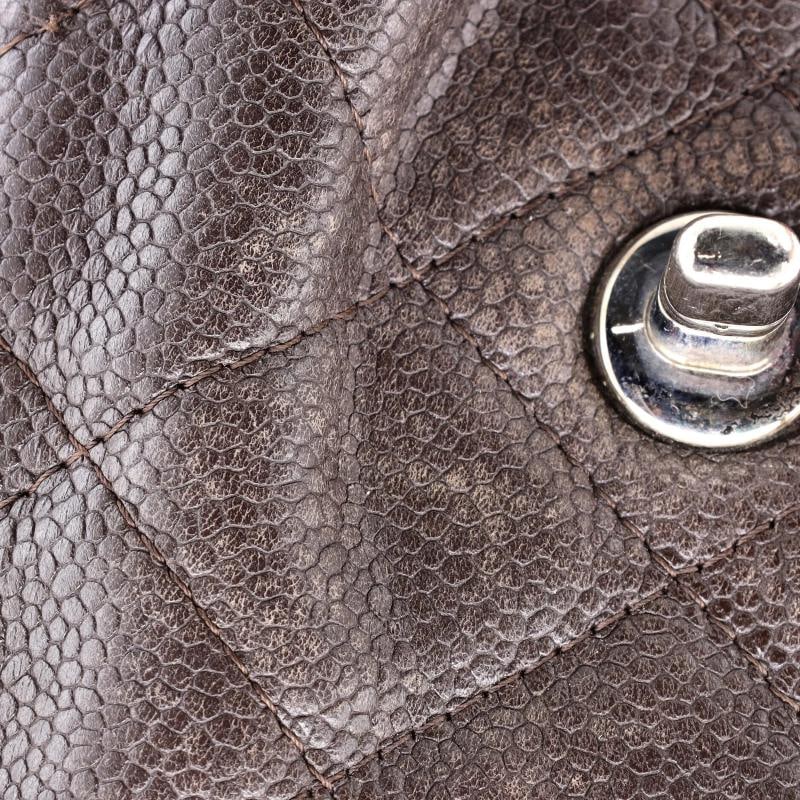 Chanel Classic Single Flap Bag Quilted Caviar Jumbo - 6