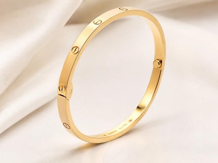 New Cartier LOVE Bracelet Small Model Size 16 18k Yellow Gold Box COA Receipt - 11