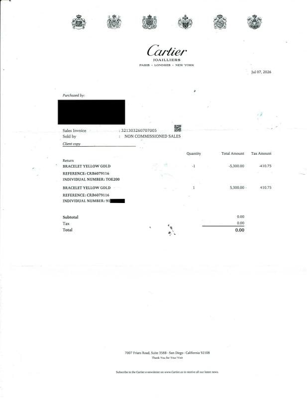 New Cartier LOVE Bracelet Small Model Size 16 18k Yellow Gold Box COA Receipt - 7