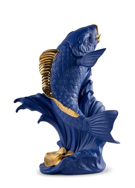 NEW LLADRO LIMITED ED. BLUE-GOLD KOI SCULPTURE #9579 BRAND NIB LARGE RARE: Condition: New: A brand-new, unused, unopened, undamaged item in its original packaging (where packaging is applicable). Packaging should be the same as what is found in a retail store, unless the