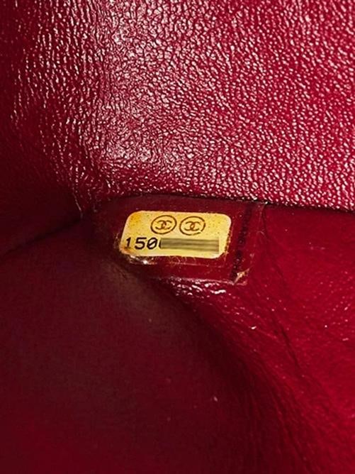 Chanel Red Quilted Patent Leather Classic Medium Double Flap Bag - 12
