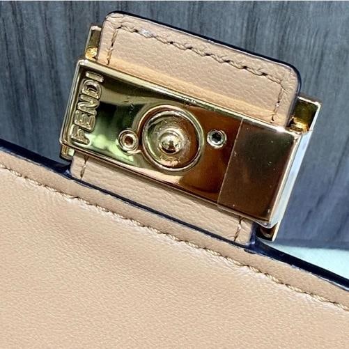 Fendi Continential Wallet on Chain tan leather - 9