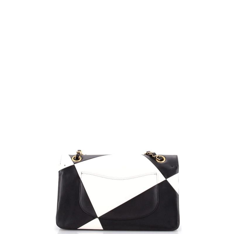 Chanel Classic Double Flap Bag Geometric Patchwork Lambskin Medium - 3