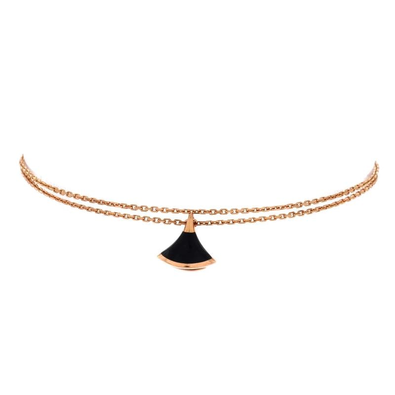 Bvlgari Divas' Dream Bracelet 18K Rose Gold and Onyx: Condition: Pre-owned - Good,Brand: Bvlgari,Main Stone: Onyx,Metal: 18K Rose Gold,Metal Purity: 18K,Style: Bracelet,Type: Bracelet,Color: Rose Gold,Material: 18K Rose Gold, Onyx