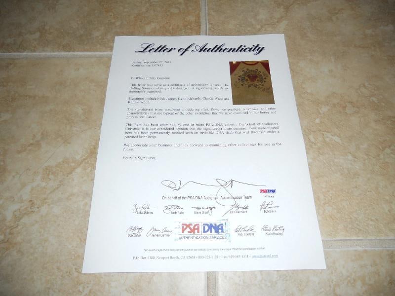 The Rolling Stones: Mick Jagger: Keith Richards, Charlie Watts & Ronnie Wood Signed Vintgae Tour ... - 8
