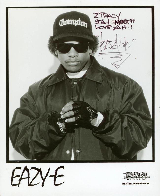 Eazy-E N.W.A Authentic Signed 8x10 Ruthless Records Promo Photo JSA #ZZ43641: Object Type: Photograph,Autograph Authentication: JSA,Industry: Music,Original/Reproduction: Original,PRODUCT_COA: JSA,PRODUCT_SIGNED_BY_NAME: Eazy-E,PRODUCT_SIGNED_BY_BRAND: N.W.A,Country of Origin: