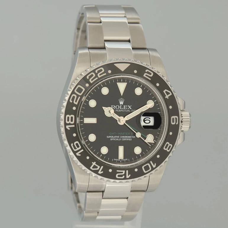 2015 MINT Rolex 116710LN GMT Master II Steel Ceramic Black 40mm Watch Box - 3