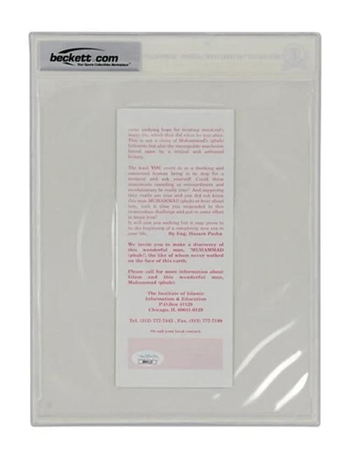 Muhammad Ali & Pele Signed Pamphlet Ã¢â‚¬â€œ BGS Authentic - 2