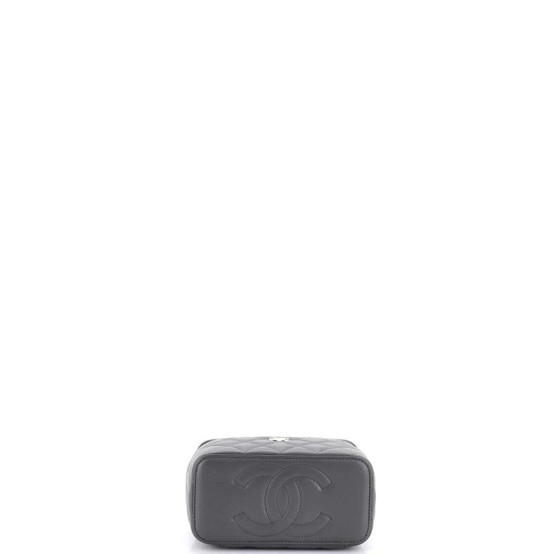 Chanel Classic Top Handle Vanity Case with Chain Quilted Lambskin Small - 4