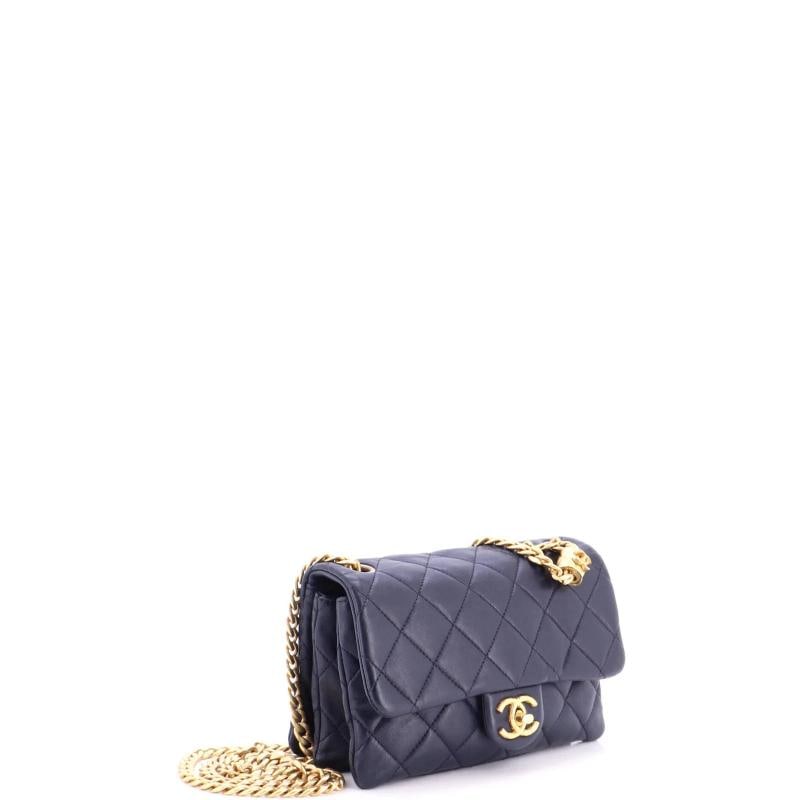 Chanel All Slide Long Flap Bag Quilted Lambskin Small - 2