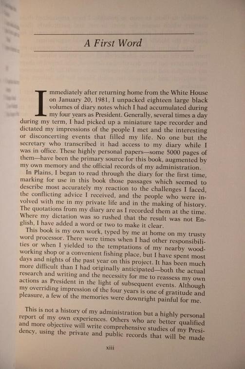 Jimmy Carter / Keeping Faith Memoirs of a President Signed 1st Edition 1982 - 7