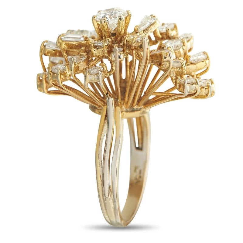 18K Yellow Gold 1.50ct Diamond Ring - 2