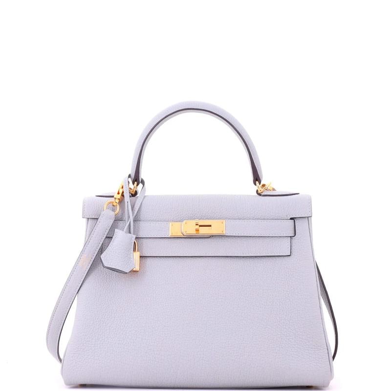 Hermes Kelly Handbag Blue Togo with Gold Hardware 28: Condition: Pre-owned - Excellent,Brand: Hermes,Exterior Material: Leather,Style: Top Handle,Exterior Color: Blue,Department: Women,Size: 28,Accessories: Box, Lock, Dust Bag, Clochette, Keys, With