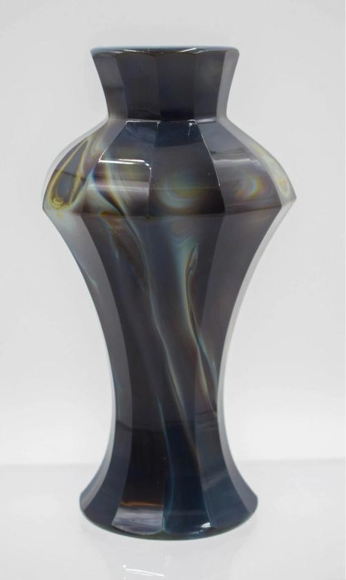 Antique Lithyalin Egerman Facet Vase, Circa 1900 - 2