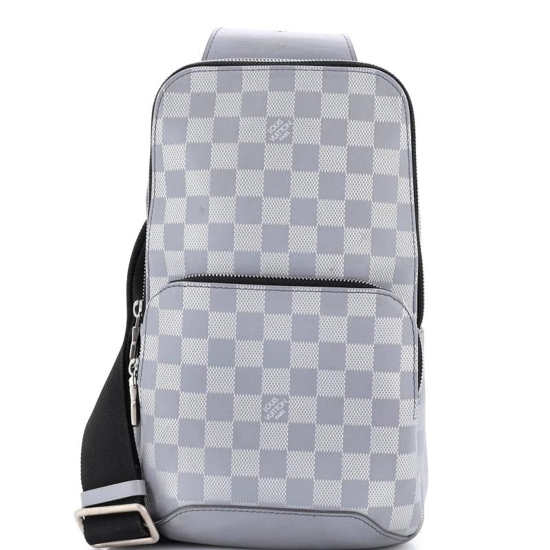 Louis Vuitton Avenue Sling Bag Damier Infini Leather: Condition: Pre-owned - Good,Brand: Louis Vuitton,Exterior Material: Leather,Style: Shoulder Bags,Exterior Color: Gray,Department: Women,Size: Unknown Condition: Very good. Exterior: scuffs, creases |