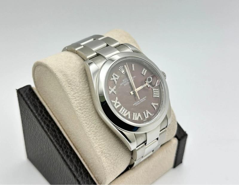 Rolex Datejust 41 126300 Tahitian MOP Roman Diamond Dial Stainless Steel - 2