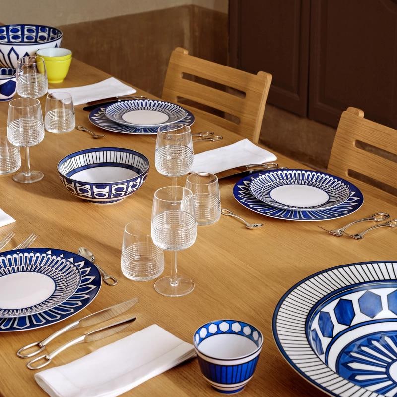 NEW HERMES BLEUS D'AILLEURS PAIR OF DINNER PLATES #P030001P BRAND NIB RARE - 2
