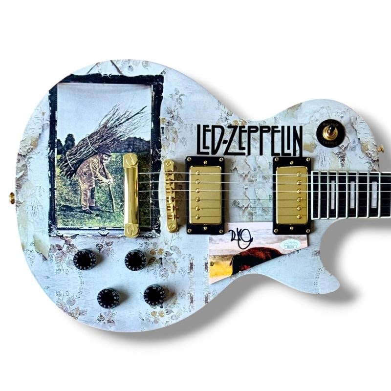 Robert Plant Signed Guitar Custom Graphics JSA COA Led Zeppelin IV Stairway: Industry: Music,Signed: Yes,Autograph Authentication: James Spence (JSA),Object Type: Guitar & Guitar Pick,Original/Reproduction: Original,Country of Origin: United States