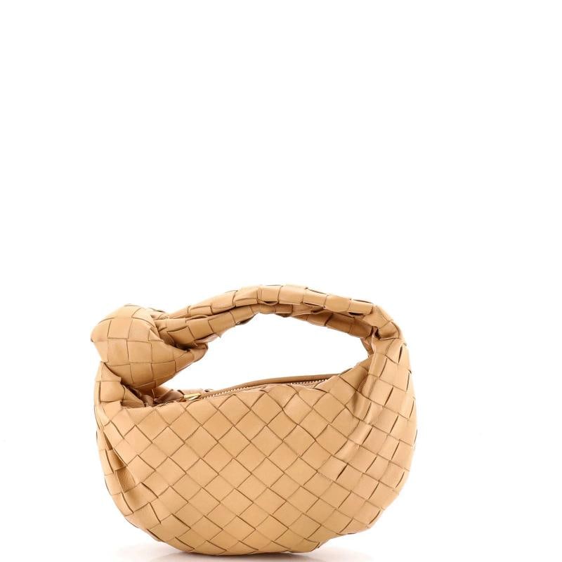 Bottega Veneta BV Jodie Hobo Intrecciato Nappa Candy: Condition: Pre-owned - Good,Brand: Bottega Veneta,Exterior Material: Leather,Style: Hobos,Exterior Color: Neutral,Department: Women,Size: Candy,Accessories: Dust Bag