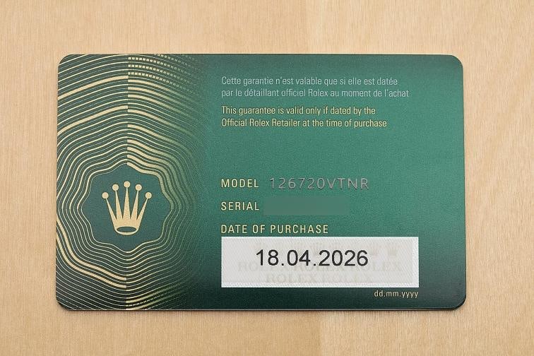 2026 APR CARD ROLEX GMT MASTER II 126720VTNR SPRITE GREEN BLACK OYSTER WATCH - 6