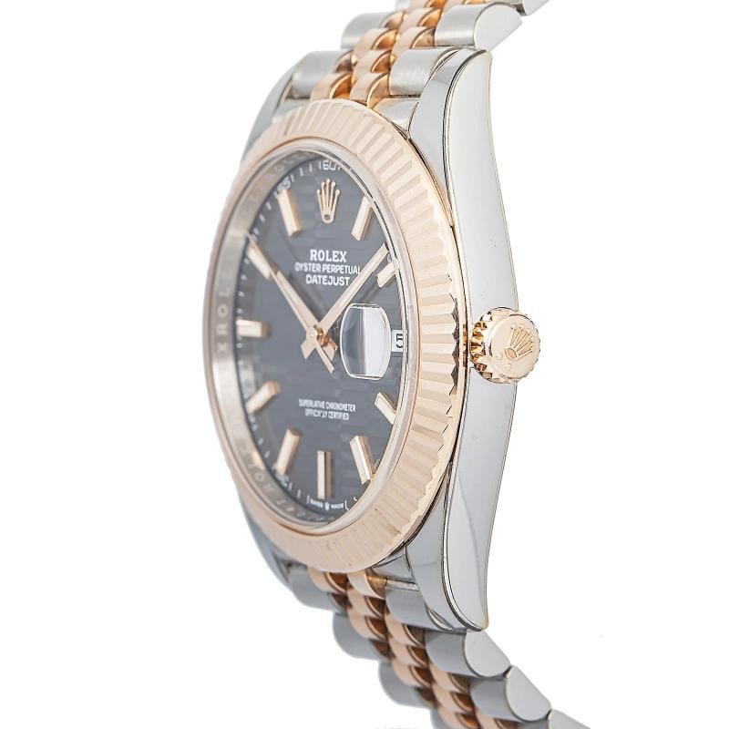 Rolex Datejust 126331 Jubilee 18k RG Two Tone Slate Motif Dial Auto Men's 41mm - 3