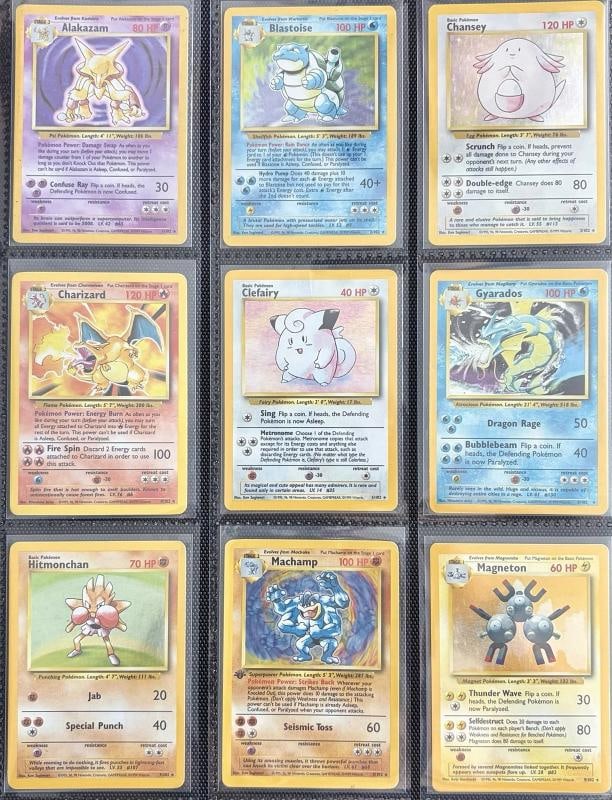 Pokemon 100% Complete Master Base Set 102/102 WOTC Vintage 1999 w Charizard Holo (1 of 12)