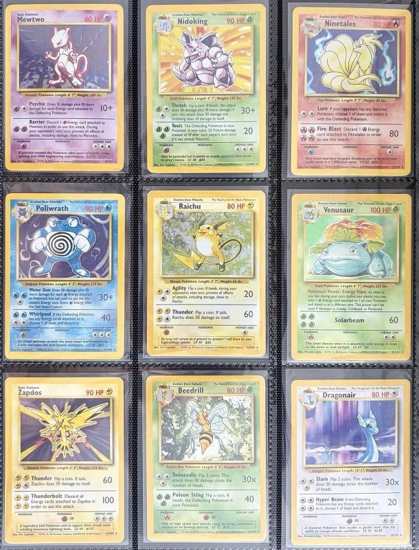 Pokemon 100% Complete Master Base Set 102/102 WOTC Vintage 1999 w Charizard Holo - 2