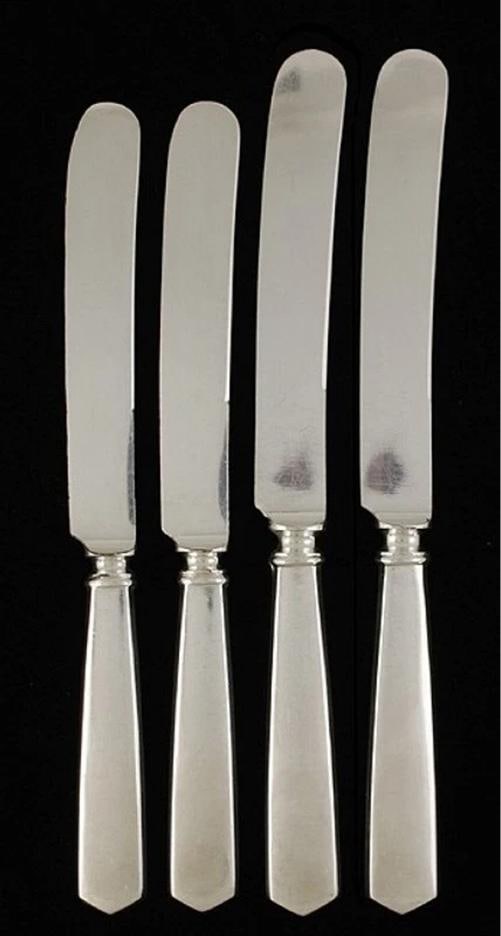 24 International Berkeley Colonial Sterling Silver Knives in Fitted Box - 3