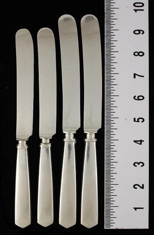 24 International Berkeley Colonial Sterling Silver Knives in Fitted Box - 4