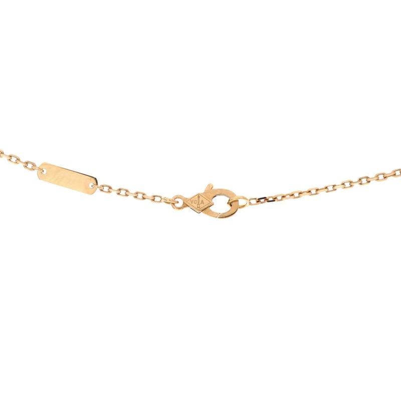 Van Cleef & Arpels Two Butterfly Pendant Necklace 18K Yellow Gold with Diamonds - 4