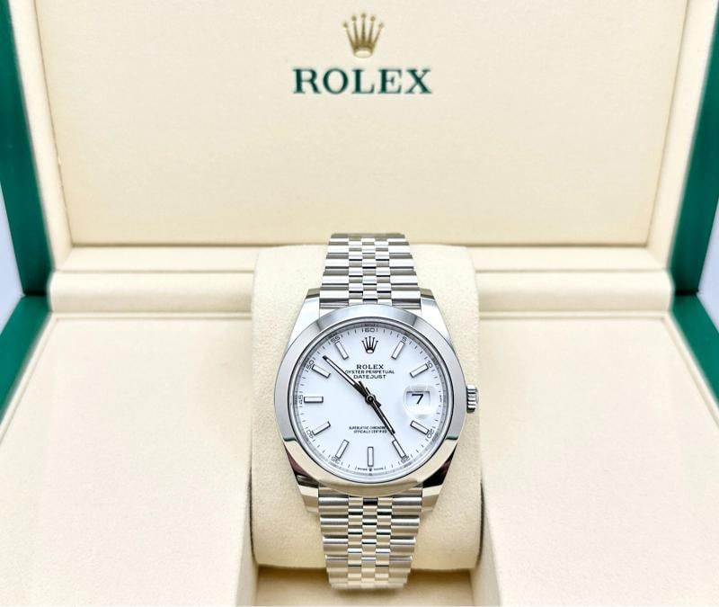 2026 New Rolex Datejust 41 126300 White Dial Jubilee Stainless Steel Box Paper - 2