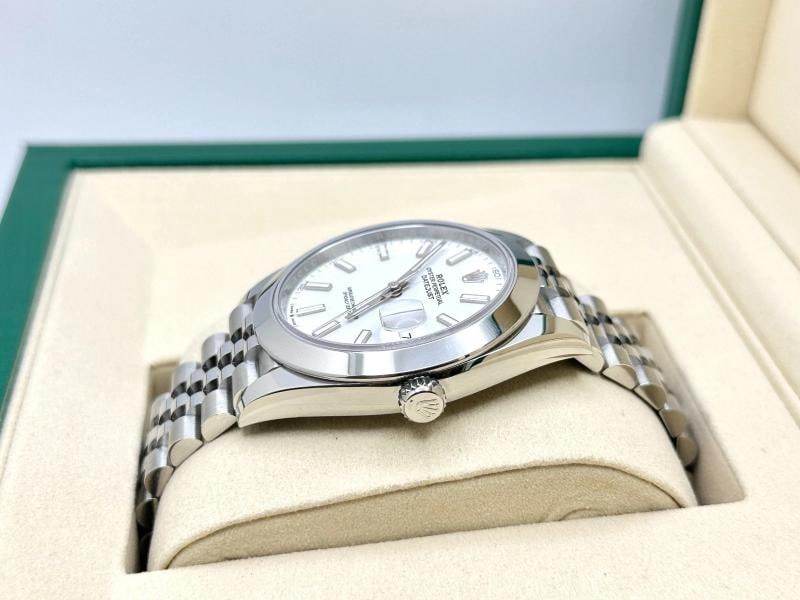 2026 New Rolex Datejust 41 126300 White Dial Jubilee Stainless Steel Box Paper - 4