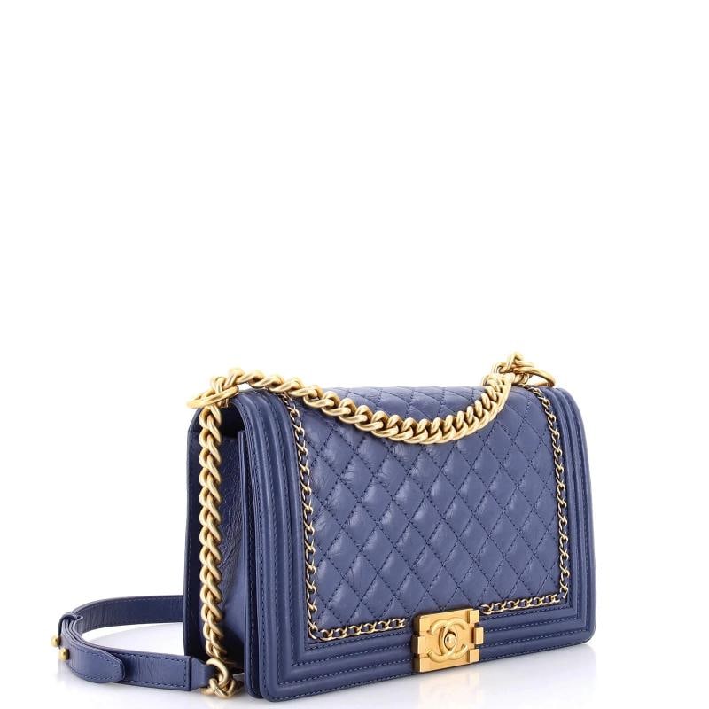Chanel Jacket Boy Flap Bag Quilted Aged Calfskin New Medium - 2