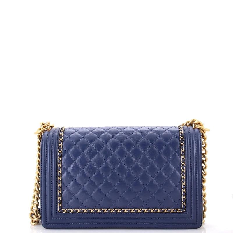 Chanel Jacket Boy Flap Bag Quilted Aged Calfskin New Medium - 3
