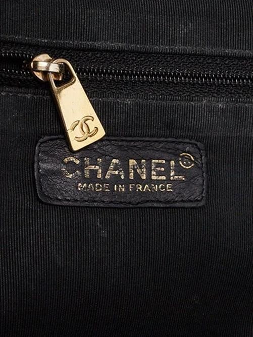 Chanel Black Quilted Patent Leather Timeless Shopping Tote Bag - 10